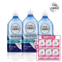 LG생활건강 자연퐁 스팀워시 식기세척기용 액체세제1L*3개+스팀워시 주방세제50ml*6개, 없음