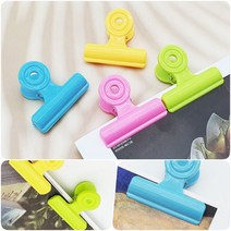 3P 팬시 컬러 집게 대형 문구 사무 다용도 정리 클립 종이 메모지 문서 서류 깔끔 분류 주방 욕실 인테리어 생활 리빙 잡화 소품 인쇄물 자료 오피스 용품 회사 과제 학교 수업