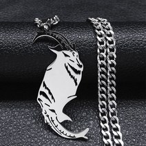 거꾸로타는화목난로스테인레스 스틸 거꾸로 크로스 초커 목걸이 남자 블랙 컬러 반전 쥬얼리 cadenas goti, 14 E 50CM CS SR