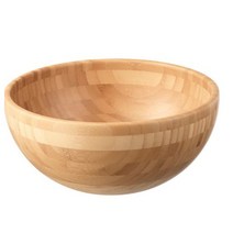 캠핑 우드 대나무 서빙볼 샐러드 비빔밥 요거트 다용도 나무 그릇 이케아, 룬들리그서빙볼
