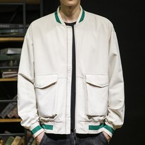 쥬엔리치 남자 빅사이즈 자켓 야구 점퍼 캐주얼 루즈핏 집업 남성 잠바 봄 가을