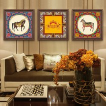 미나박스 풍수인테리어 북유럽 스타일 말액자3P세트