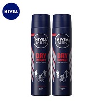 [무료배송]니베아 데오드란트 맨 드라이임팩트 스프레이200ml, 2개