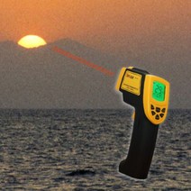 국산 비접촉식 레이저 측정기 베이킹 요리 쿠킹 적외선 산업용 조리용 온도계 600도 측정, 단품