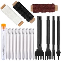 MIUSIE Leather Sewing Kit Hand Stitching Tool With Needle Wax Thread And Leath [C00048876], 03-Type 3-48876
