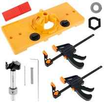 숨겨진 경첩 보링 지그 세트 구멍 오프너 드릴 가이드 로케이터 DIY 목공 도구 캐비닛 문 장착, 01 Set A