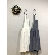 100%핸드메이드 미도홈데코 광목20수 워싱 앞치마, 그레이