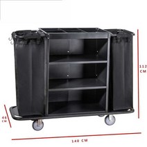 호텔 청소 카트 린넨카트 모텔 객실트롤리 도구정리함, 상세 페이지 참고, 스테인레스(기존천가방)