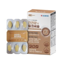 간 건강엔 밀크씨슬 실리마린 간영양제 헛개나무열매 나이아신 아연 비타민B, 간건강엔 밀크시슬 1통