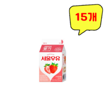 서울우유 딸기우유, 15개, 200ml