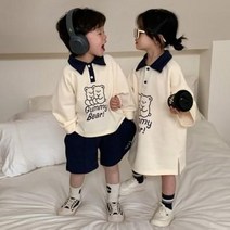 야콩이네 꾸미베어남매룩 데일리 반바지상하 원피스 수입 아동복 유아 의류