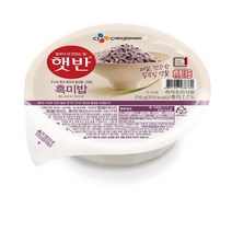 CJ햇반 흑미밥 36개입 믿고먹는 건강 즉석밥, bb-black -210g, 36개