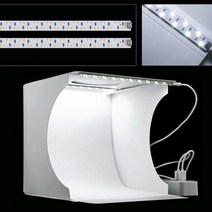 셀프 포토박스 미니스튜디오 셀프 제품 사진촬영 듀얼led포토박스 셀프스튜디오 미디어나무, 셀프촬영 포토박스B 20Cm