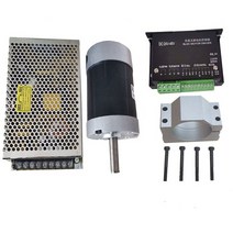 200W0.2KW광축 브러시리스 DC 스핀들 모터 + 55MM 클램프 나사 48VDC 스테퍼 드라이버 48VDC4.2A 전원 공급, 07 Package7