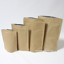 나이스팩 종이 지퍼스탠드 15cm x 22cm(밑면4cm) 1박스-1800장