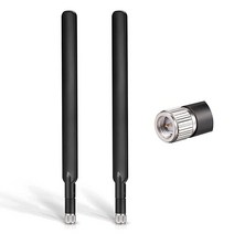 Aigital 4G LTE 안테나 9dBi SMA 수 안테나(2팩) 90° 라우터 안테나 신호 부스터 무선 네트워크/보안 카메라 비디오 모니터용 2.4GHz 5GHz 듀얼 밴