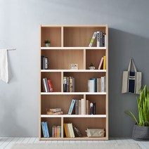 동서가구 피츠 댄디 1200 5단 C형 오픈책장, 메이플화이트