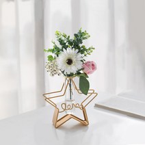 소비르 철제 꽃병 인테리어소 소품 조화 화병, 15_별+부케