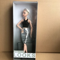 Looks 바비 패션 컬렉션 인형 룩스 컬렉션 인형 다관절 가동 피규어, G