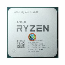 중고 AMD R5 5600 Ryzen GHz 6 코어 12 스레드 CPU 프로세서 7NM L3 = 32M 000000927 소켓, 한개옵션0