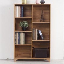 포키 공간박스 미니 틈새 3단 4단 낮은책장 300 와이드 가로 세로 책장수납함 서재 전면 책꽂이 낮은 슬림 수납함 인테리어 코너 거실책장, 포키 800 책장, 멀바우