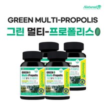 건조한 구강 입안 혀 향균 면역 에 좋은 상쾌한 페퍼민트 맛 브라질 그린 멀티 프로폴리스 비타민 아연 영양제, 4BOX(4개월분), 4개, 60정