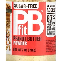 PBfit 땅콩 버터 가루 무설탕 198g(7oz), 1987정