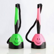 키알리 사무실 테이블 접착식 붙이는 부착 고정 스프링 줄 달린 볼펜 은행볼펜 3개, 제품선택, 스마일 스탠드