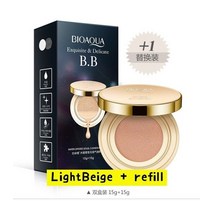 남자파운데이션 남자립밤 bioaqua 에어 쿠션 bb 크림 브라이트 컨실러 모이스처, 라이트베이지 리필
