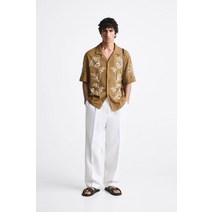 독일 자라 ZARA FLORAL EMBROIDERY SHIRT