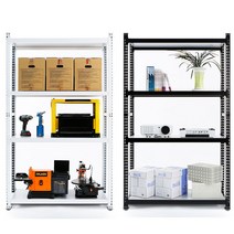 중량랙 무볼트 조립식 3단 4단 800선반 800 X 450 X 1840, 독립형_800X450X1840_5단_화이트