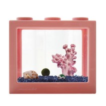 세남자바스켓 언더더씨 국산 마리모 DIY 세트 키우기-마리모(중), 핑크산호+파란자갈100g
