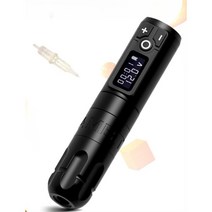 Ambition 무선 타투 문신펜 휴대용 LED 디지털 회전식 바디아트 배터리 펜, 없음, 13.골든 키트