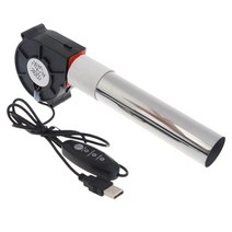 소형화목난로 팰릿 난로 연소기 겨울 캠핑 경량 소형 터빈 공기 수집 덕트가 있는 5V USB 플러그 3 속도 조, 01 Black
