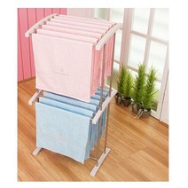 원룸형 빨래건조대 2단 신생아 아기옷건조대 걸레 설치, 1