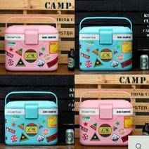 캠핑용 여행용 미니 아이스박스 8.5L 보온 보냉 박스 (스티커 동봉), 릿지라인 캠핑용 아이스박스 8.5L, 1개, 민트