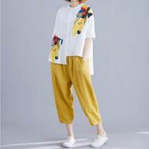 여성 여자 개량 면 마 소재 상하의세트 삼베 여름 원피스 퓨전 린넨 생활한복