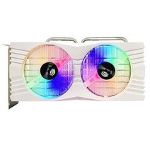 RGB 라데온 RX 580 그래픽 카드 8GB GDDR5 2048SP 스마트 듀얼 팬 냉각 게임용 화이트 비디오