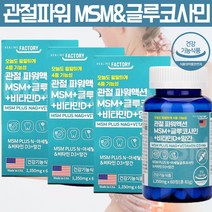 MSM 엠에스엠 글루코사민 식용유황 먹는유황 유기황 천연 식이 유황가루 손목 인대 영양제 프리미엄 천연 msm 피부 분말 가루, 180정, 3, 60정