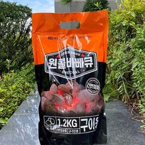 착화제가 필요없는 원콜 바베큐숯 1.2kg, 단품, 1개
