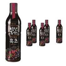 샘표 백년동안 산머루 복분자 현미발효 흑초, 48개, 900ml
