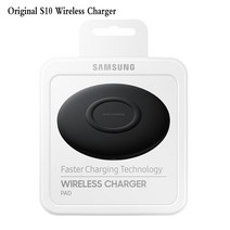 Samsung-오리지널 S10 Qi 무선 고속 충전기 USB EU 빠른 충전 어댑터 갤럭시 S8 S9 S10 플러스 아이폰 8 XS XR 11 프로 맥스, Wireless Charger