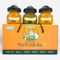 설렘이가득한 제주 액상차 320g 선물세트 한라봉차 천혜향차 풋귤차, 2종 선물세트