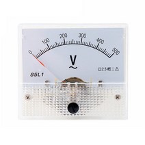 전압계 85L1 포인터 AC 클래스 2.5 아날로그 전압 패널 미터, 03 500V