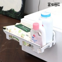 홈프랜드 접착식 벽걸이 무타공 다용도 선반 (화이트) 물티슈 정리대