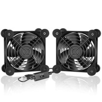 Simple Deluxe 듀얼 92mm 무소음 USB 팬 멀티 스피드 컨트롤러 포함 수신기 DVR 플레이스테이션 Xbox 컴퓨터 캐비닛 쿨링용