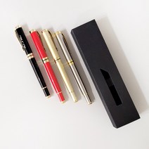 라헤로이 이니셜 각인 메탈 볼펜 레트로 소량제작 이름 문구 무료 각인, 영문01클래식, 블랙