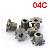 1pcs 04c 9t-24t 스프로킷 휠 산업용 체인 기어 피치 6.35mm 45 스틸 04c 롤러 체인에 적합, 04c-9 ​​치아