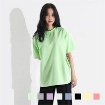 깨비몰 깨비몰 여성 베이직 오프아 반팔 기본티 셔츠(국내생산) (8789924)