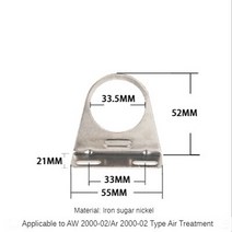 유수분리기HEBAI 압력 조절 밸브 필터 물 분리기 공기 소스 프로세서 af/aw/ar2000 브래킷, 02 S-AW AR2000-02